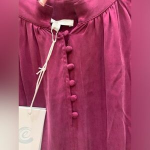 Johnny Was Calme Tiered Maxi Dress Rose Wine small